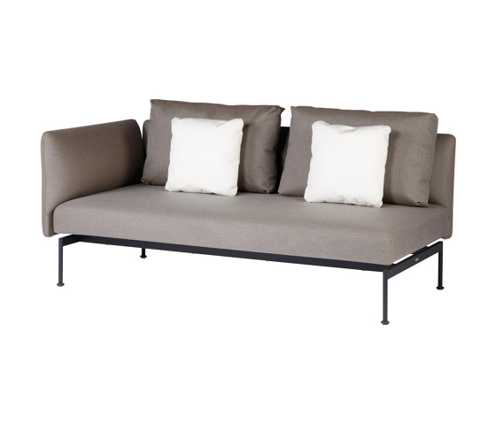 Layout Double Seat - One High Arm Layout Double Seat - One High Arm (Forge Grey Frame) | Divani | Barlow Tyrie