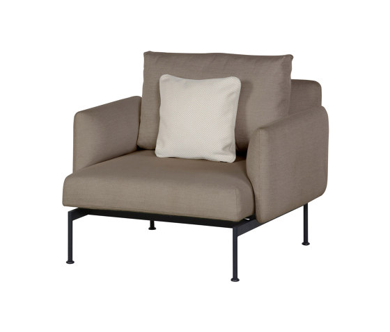 Layout Single Seat - Single seat and back with Low Arms (Forge Grey Frame) | Fauteuils | Barlow Tyrie