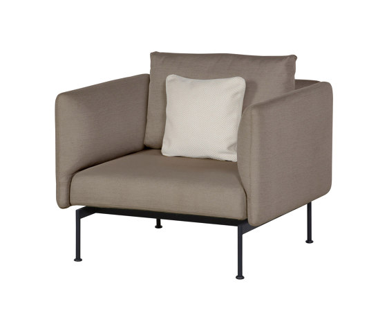 Layout Single Seat - High Arms - Single seat and back with High Arms (Forge Grey Frame) | Poltrone | Barlow Tyrie