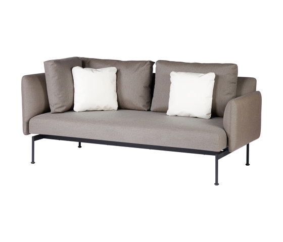 Layout Double Corner Seat + Low Arm (Forge Grey Frame) | Divani | Barlow Tyrie
