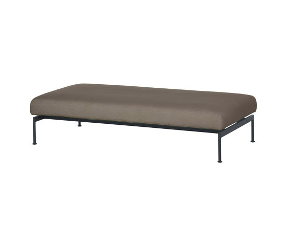 Layout Double Ottoman - Double seat (Forge Grey Frame) | Benches | Barlow Tyrie