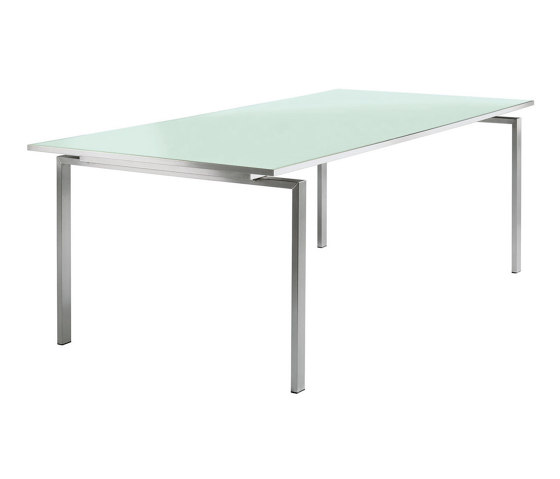 Mercury Table 220 Rectangular (Sea Ice Glass) | Tables de repas | Barlow Tyrie