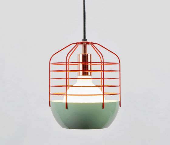 Bluff City 8 - inch (Mint/Red) | Suspended lights | Roll & Hill