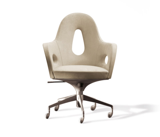 Teodora Wing chair | Chaises de bureau | Giorgetti