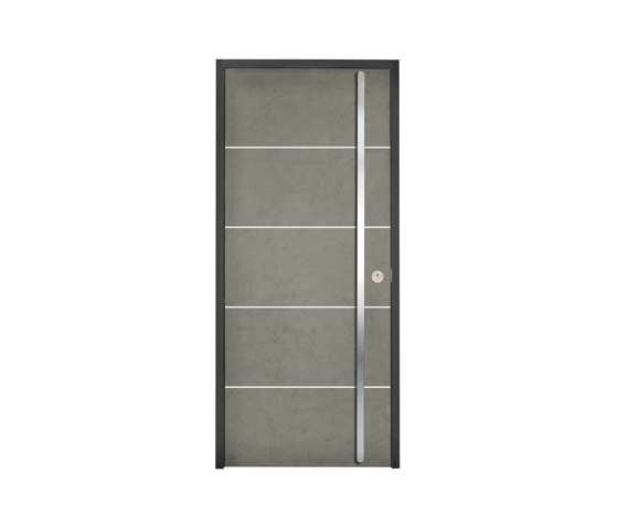Modern front doors frameless doors CERA | Porte casa | ComTür