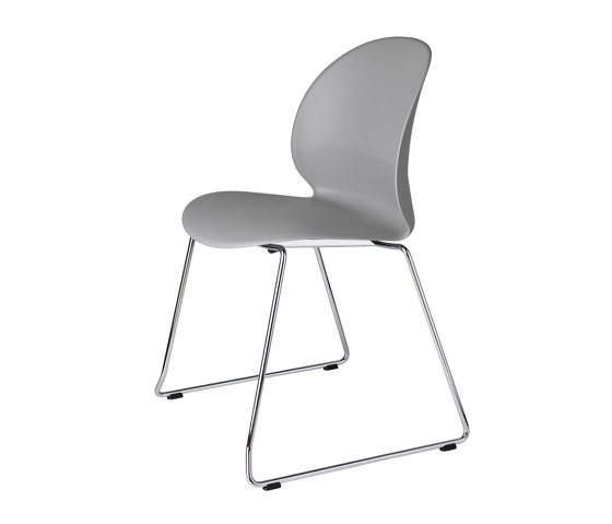 N02™ Recycle  | Chair  | N02-20 | Grey | Chrome base | Sedie | Fritz Hansen