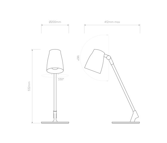 Atelier Desk | Matt Black | Table lights | Astro Lighting