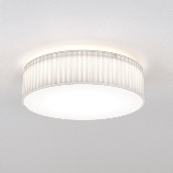 Cambria 480 | White Fabric (Pleated) | Lámparas de techo | Astro Lighting
