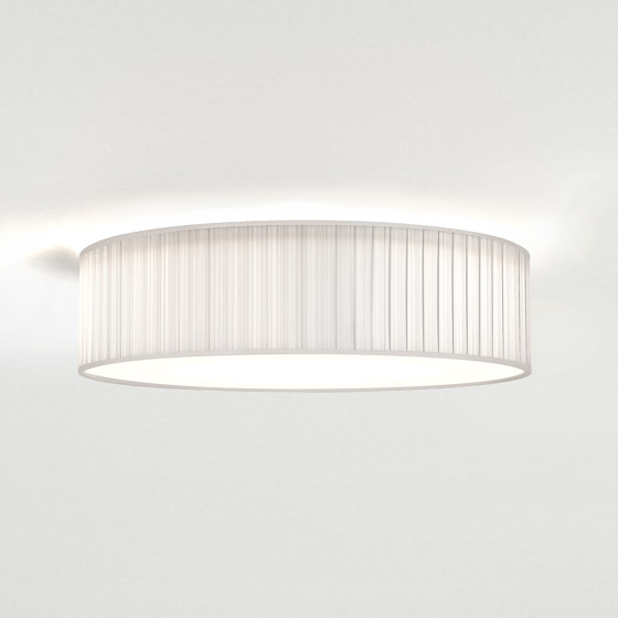 Cambria 480 | White Fabric (Pleated) | Lámparas de techo | Astro Lighting
