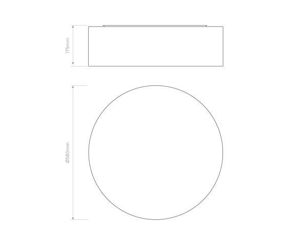 Cambria 580 | White Fabric (Pleated) | Deckenleuchten | Astro Lighting