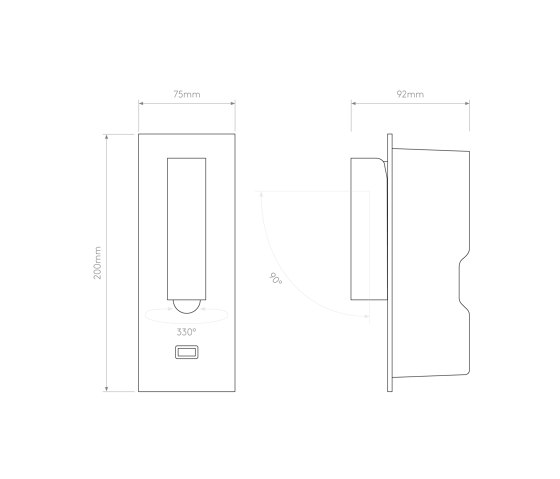 Fuse 3 USB | Matt Nickel | Lampade parete | Astro Lighting