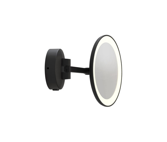 Mascali Round LED | Matt Black | Bath mirrors | Astro Lighting