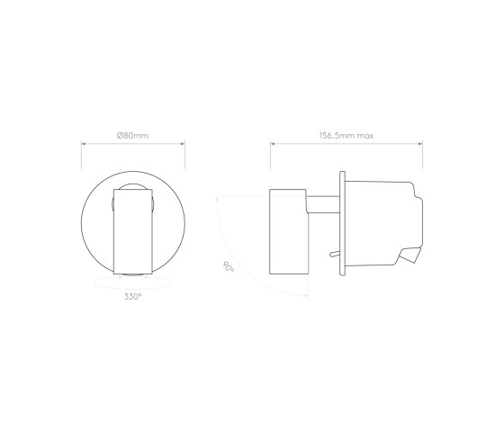 Micro Recess Switched | Matt Gold | Lampade parete | Astro Lighting