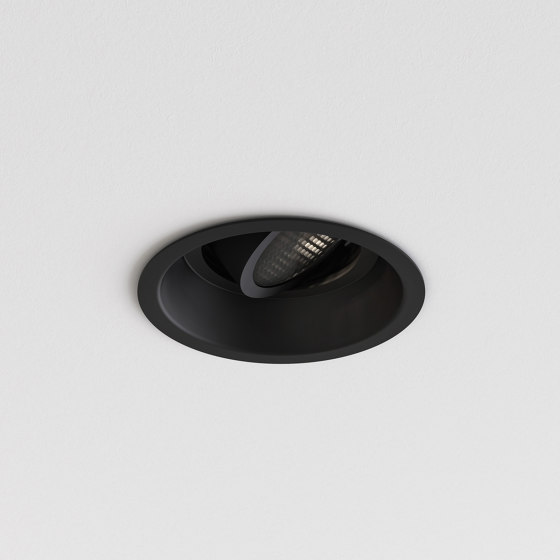 Minima Slimline Round Adjustable Fire-Rated | Matt Black | Recessed ceiling lights | Astro Lighting