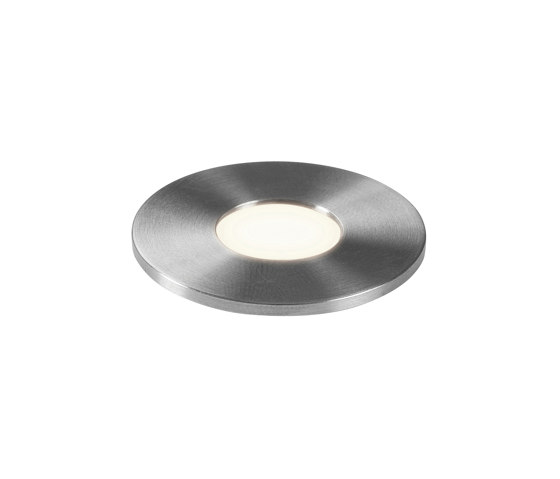 Terra Round 28 LED | Brushed Stainless Steel | Lampade outdoor incasso pavimento | Astro Lighting