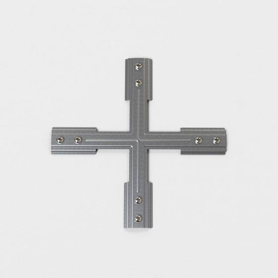Track X Support | Bright Zinc Plated | Accessoires d'éclairage | Astro Lighting