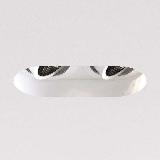 Trimless Round Twin Adjustable | Matt White | Recessed ceiling lights | Astro Lighting