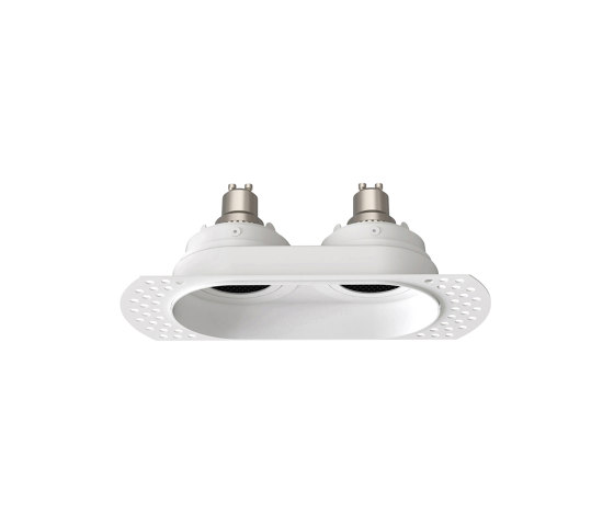 Trimless Square Twin Adjustable | Matt White | Recessed ceiling lights | Astro Lighting