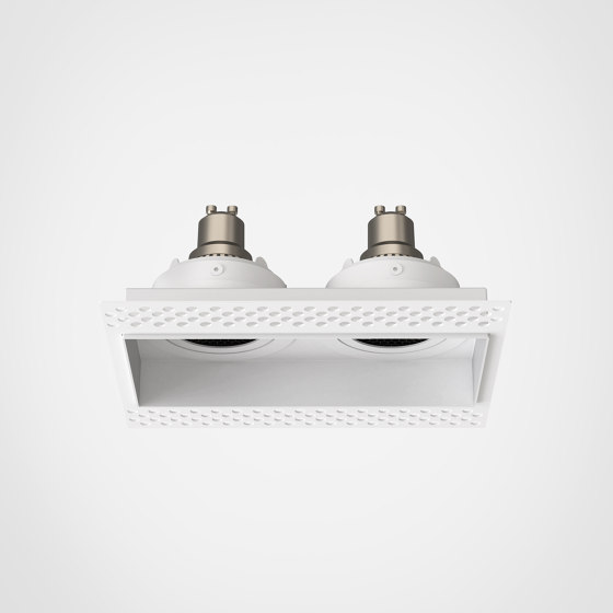 Trimless Square Twin Adjustable | Matt White | Recessed ceiling lights | Astro Lighting