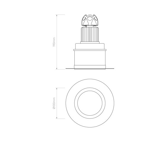 Void Round 100 LED 25deg 80CRI 3000K | Matt White | Recessed ceiling lights | Astro Lighting