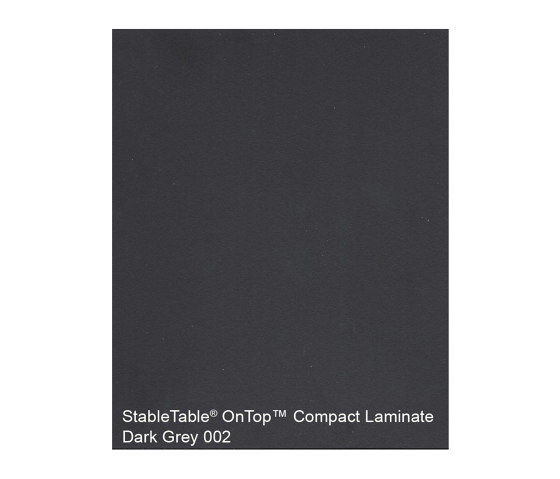 StableTable Compact Laminates | Dark Grey - 002 | Accesorios de mesa | StableTable