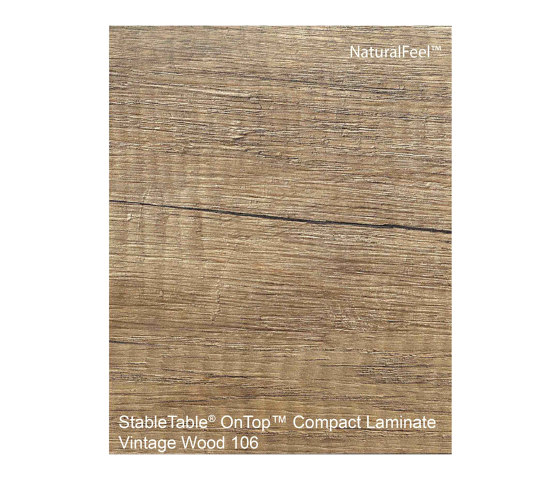 StableTable Compact Laminates | Vintage Wood - 106 | Accessoires de table | StableTable