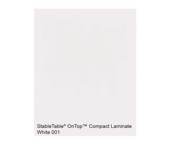 StableTable Compact Laminates | White - 001 | Tisch-Zubehör | StableTable