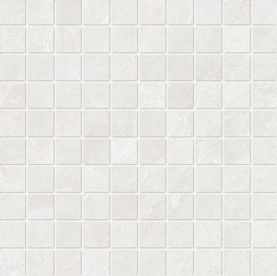 Cornerstone Slate White Mosaico | Ceramic mosaics | EMILGROUP