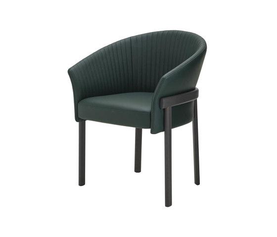 Valmy | Carver Chair Base Anthracite-Stained Beech | Chairs | Ligne Roset