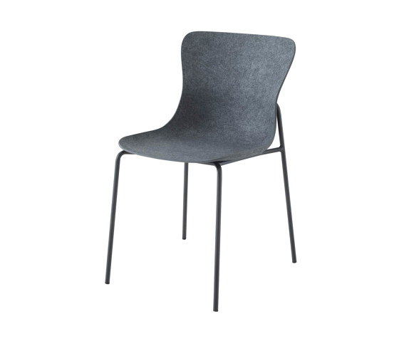 Ettoriano | Stuhl Gestell Metall Anthrazit | Stühle | Ligne Roset
