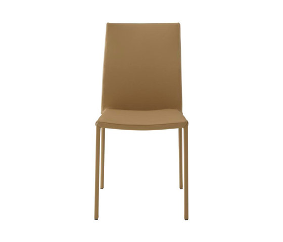 Slim Chair | Sedia Pelle Beige | Sedie | Ligne Roset