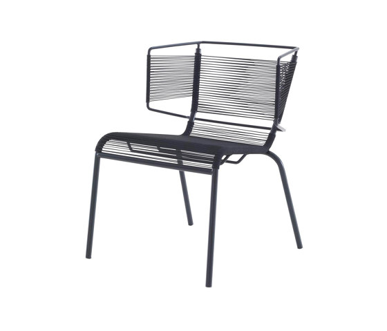 Fifty | Chair Black Indoor / Outdoor | Chairs | Ligne Roset