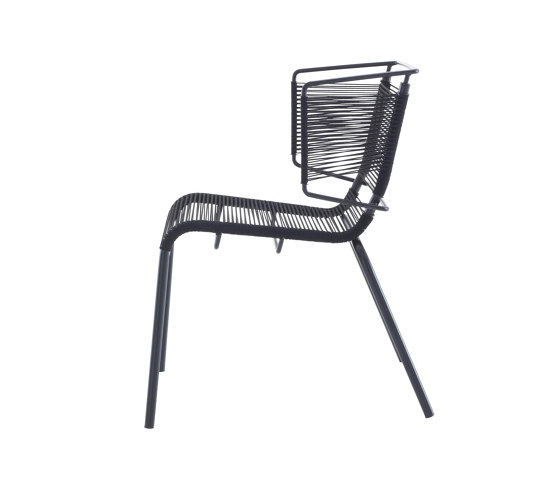 Fifty | Chair Black Indoor / Outdoor | Chairs | Ligne Roset