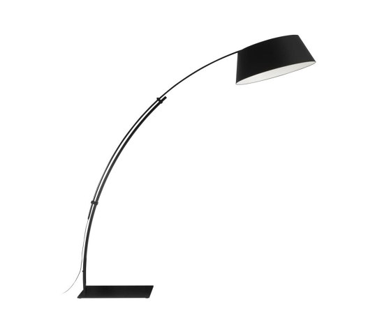 Ouverture | Floor Standard Lamp Black | Free-standing lights | Ligne Roset