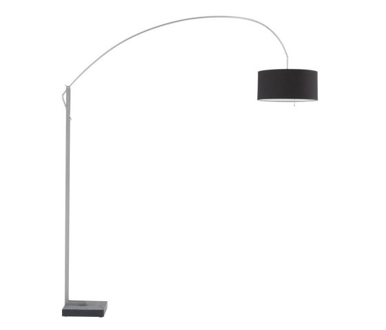 Mama | Floor Standard Lamp Black Shade | Free-standing lights | Ligne Roset