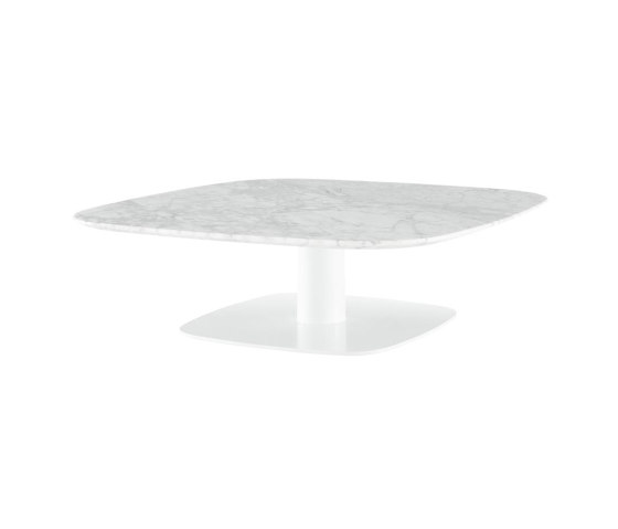 Alster | Low Table Marble Top White Lacquered Base | Coffee tables | Ligne Roset