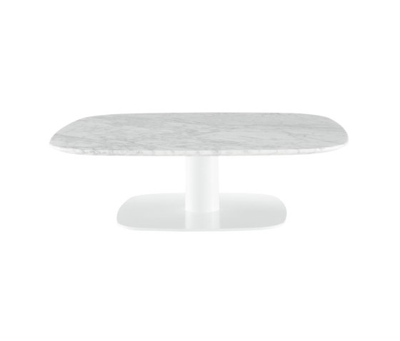 Alster | Low Table Marble Top White Lacquered Base | Coffee tables | Ligne Roset