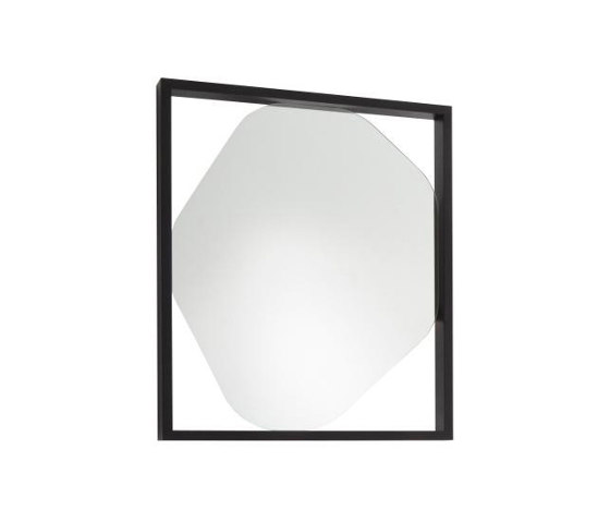 Mirror: Belize | Spiegel Kleines Modell Esche Schwarz Gebeizt | Spiegel | Ligne Roset