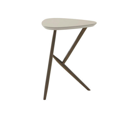 Kiji | Occasional Table Anthracite-Stained Oak Linoleum Pebble | Side tables | Ligne Roset
