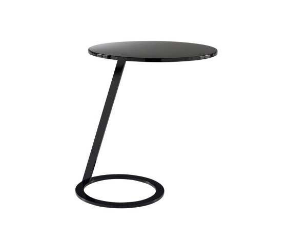 Good Morning | Pedestal Table Black Lacquer | Side tables | Ligne Roset