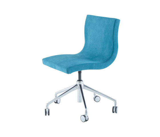 Sala | Desk Chair Aluminium Base On Castors | Chairs | Ligne Roset