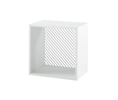 Persienne | Storage Module White Lacquer Diagonal Stripes | Shelving | Ligne Roset