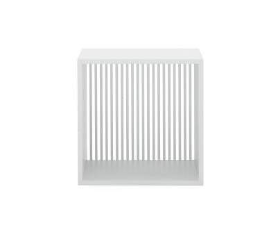 Persienne | Storage Module White Lacquer Horizontal / Vertical Stripes | Shelving | Ligne Roset