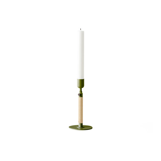 Duca Candle Holder | Olive Green | Candlesticks / Candleholder | Audo Copenhagen