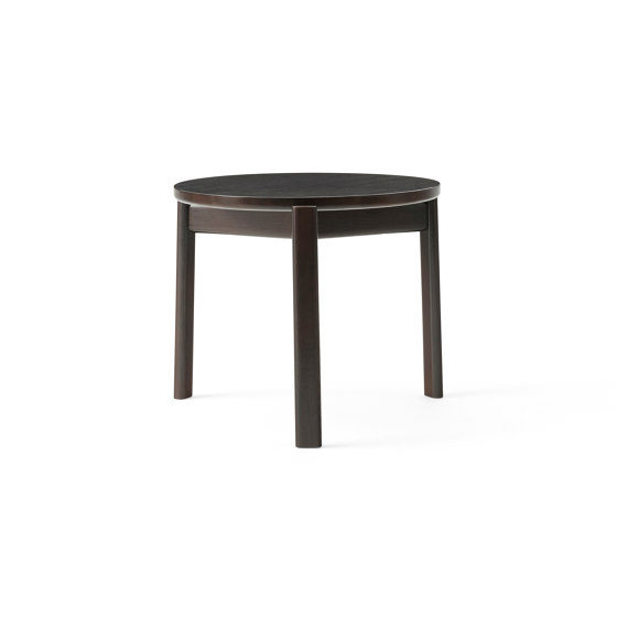 Passage Lounge Table Ø50 | Dark Lacquered Oak | Mesas auxiliares | Audo Copenhagen