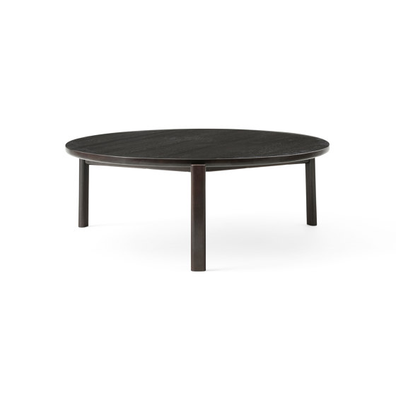 Passage Lounge Table Ø90 | Dark Lacquered Oak | Mesas de centro | Audo Copenhagen
