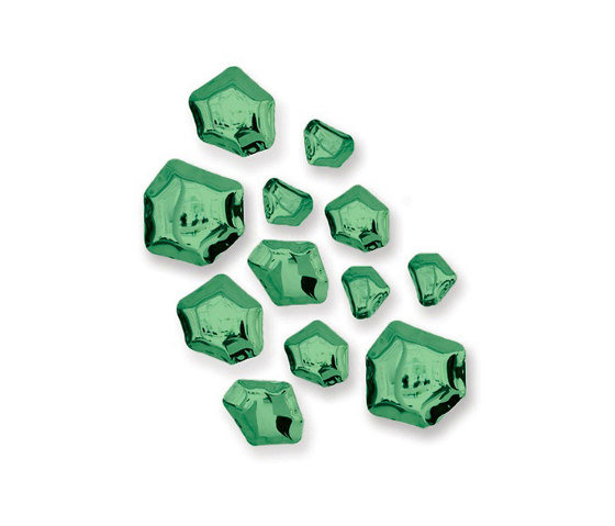 Kamyki Set Of 12 Gradient Emerald | Ganchos simples | Zieta