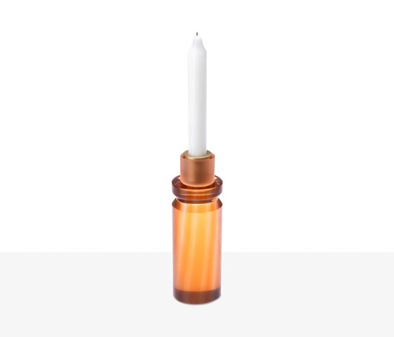 Lume - LINEAR satinated candlestick | Bougeoirs | Purho