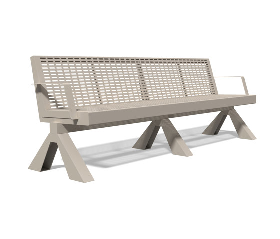 Chalidor 1400 Bench with armrests 2400 | Benches | BENKERT-BAENKE