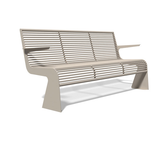 Siardo 20 R Bench with armrests 1800 | Benches | BENKERT-BAENKE